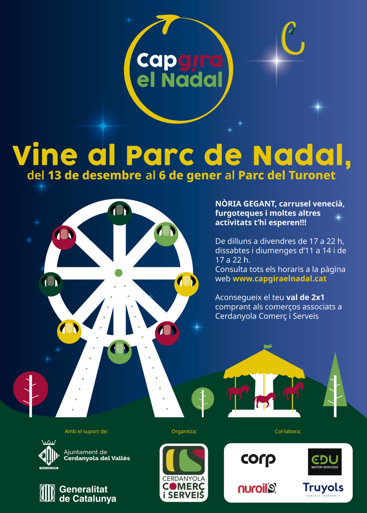 Truyols Servicios Funerarios participa en la campaña de Nadidad "Capgira el Nadal" en Cerdanyola